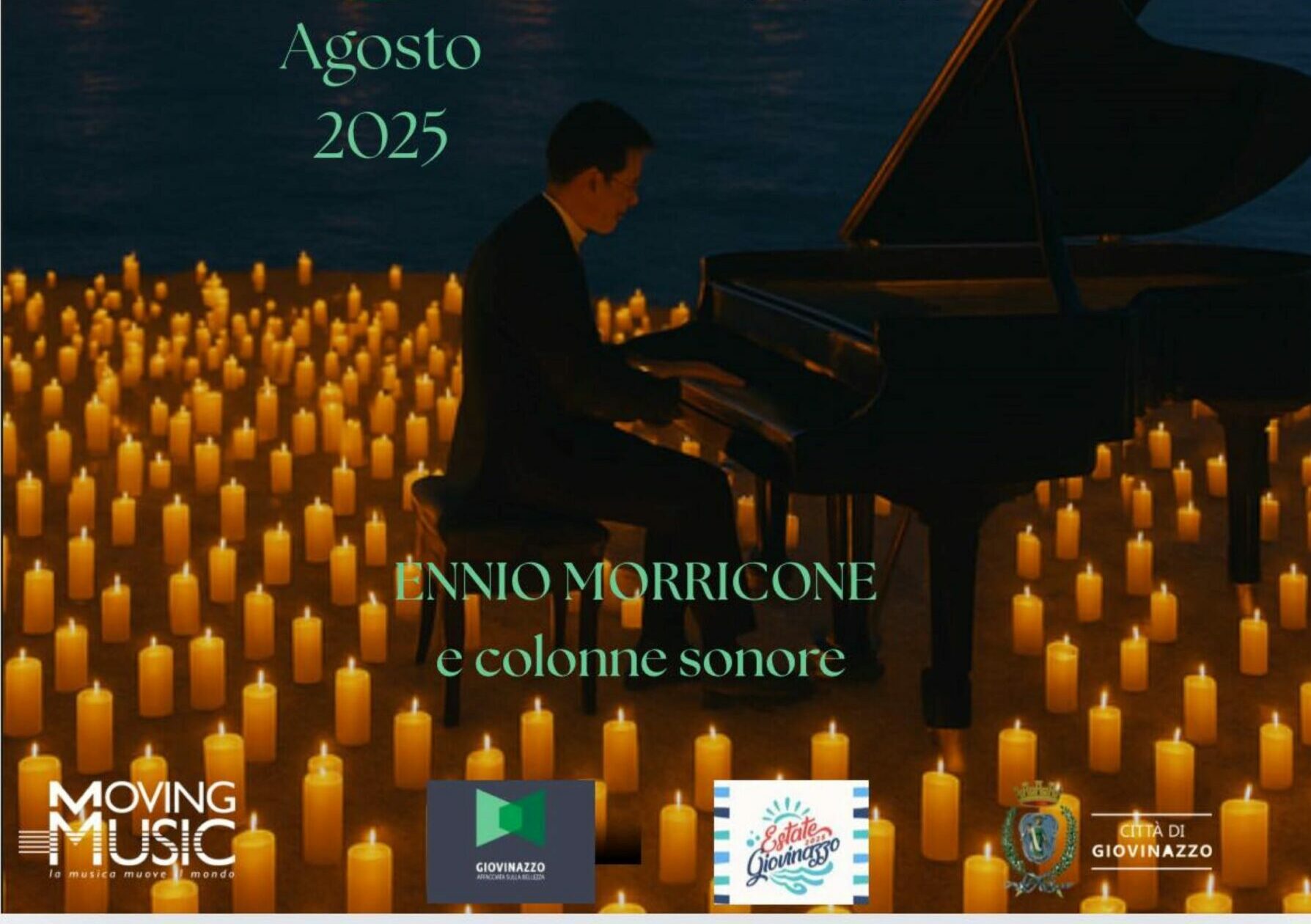 Candlelight sotto le stelle, luci e musica di Ennio Morricone