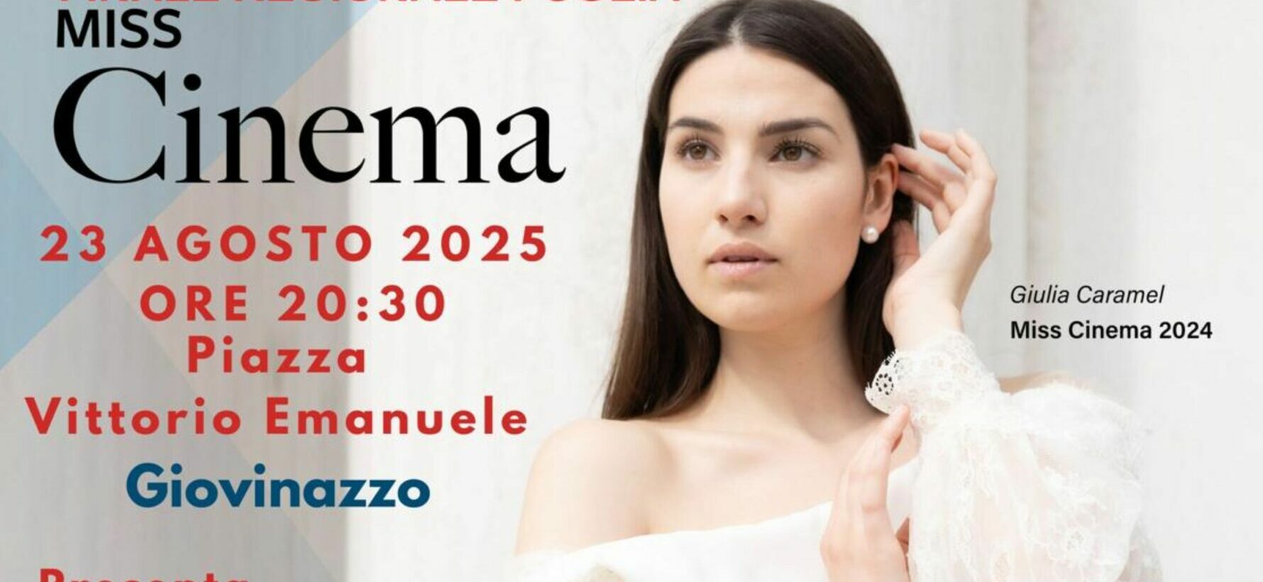 Miss Cinema Puglia sarà eletta a Giovinazzo